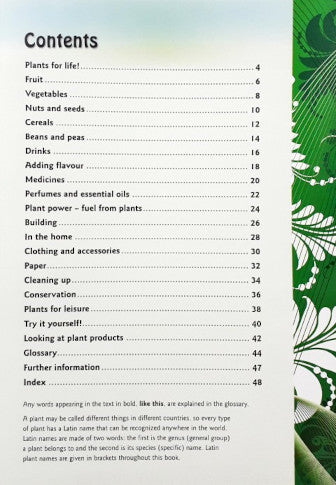 The Life of Plants Plant Products