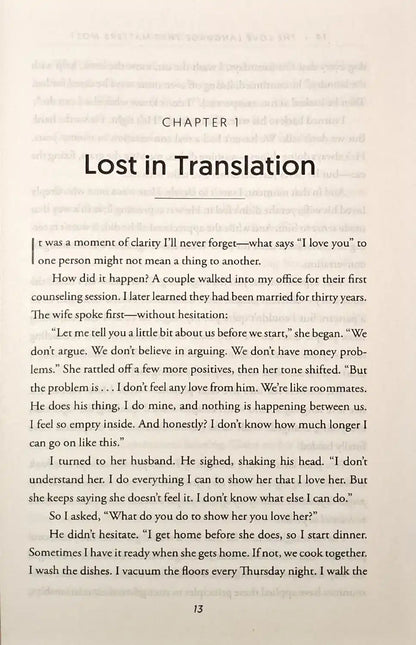 The Love Language That Matters Most