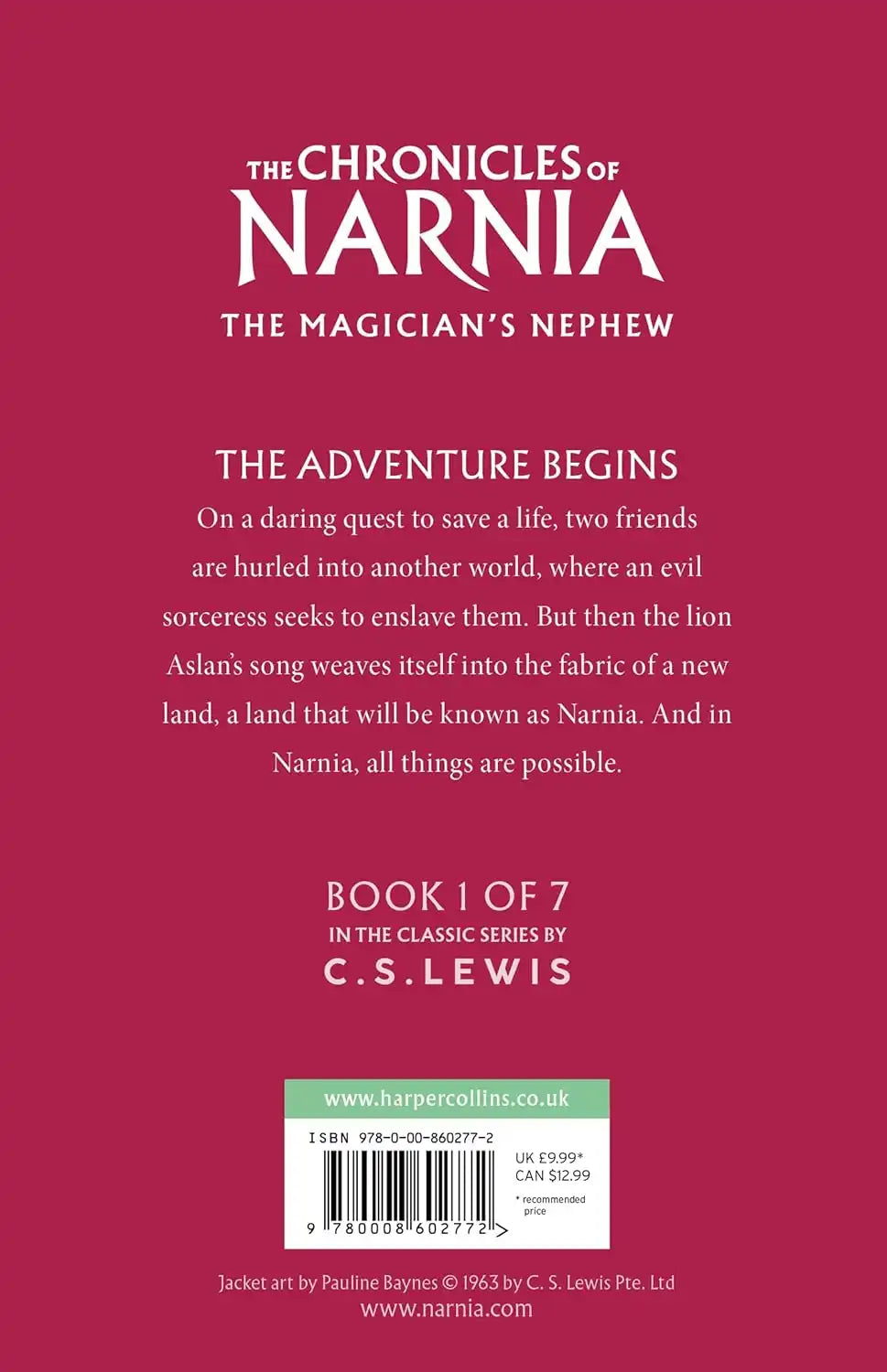 The Chronicles of Narnia #1 : The Magician’s Nephew