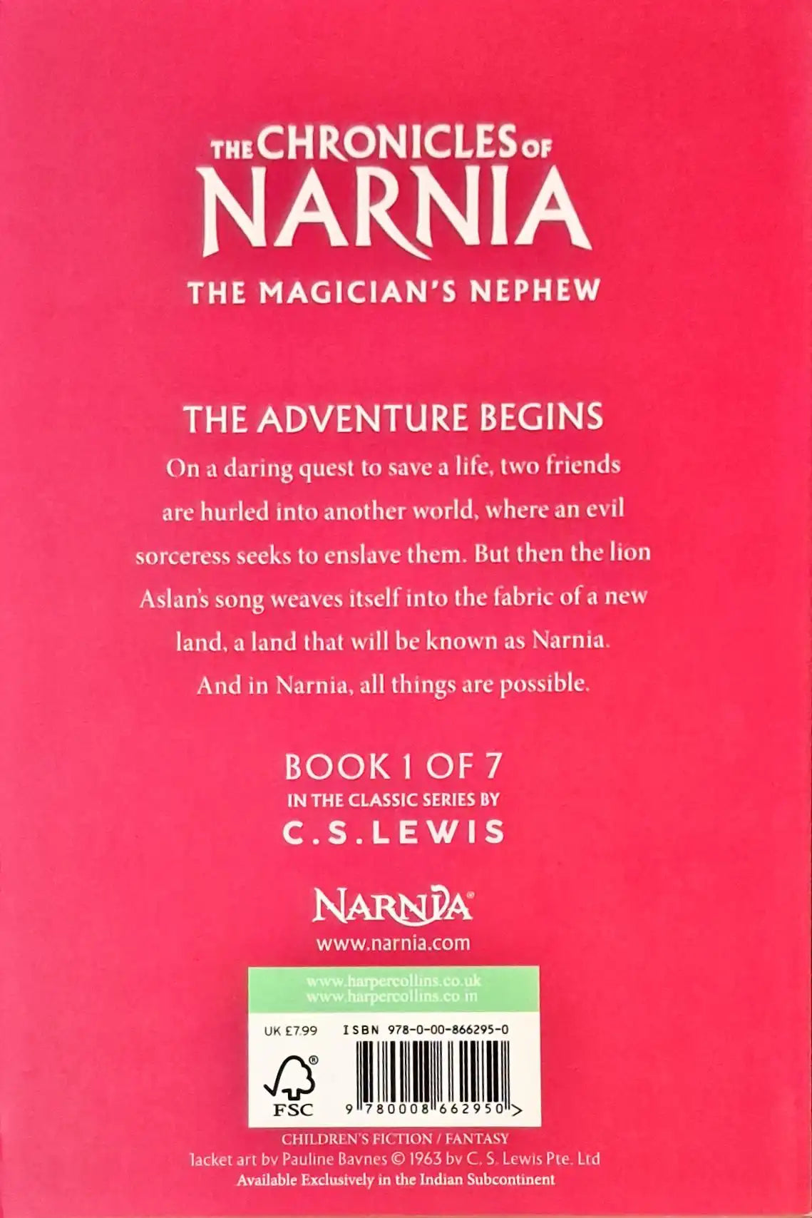 The Chronicles of Narnia #6 : The Magician’s Nephew