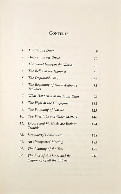 The Chronicles of Narnia #6 : The Magician’s Nephew