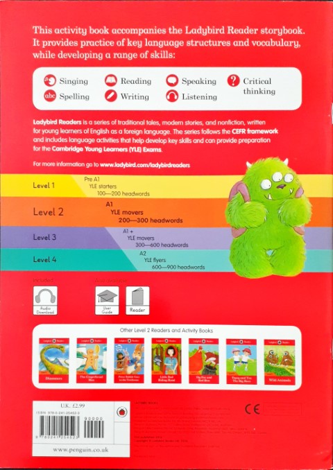 Ladybird Readers Level 2 The Monster Next Door Activity Book