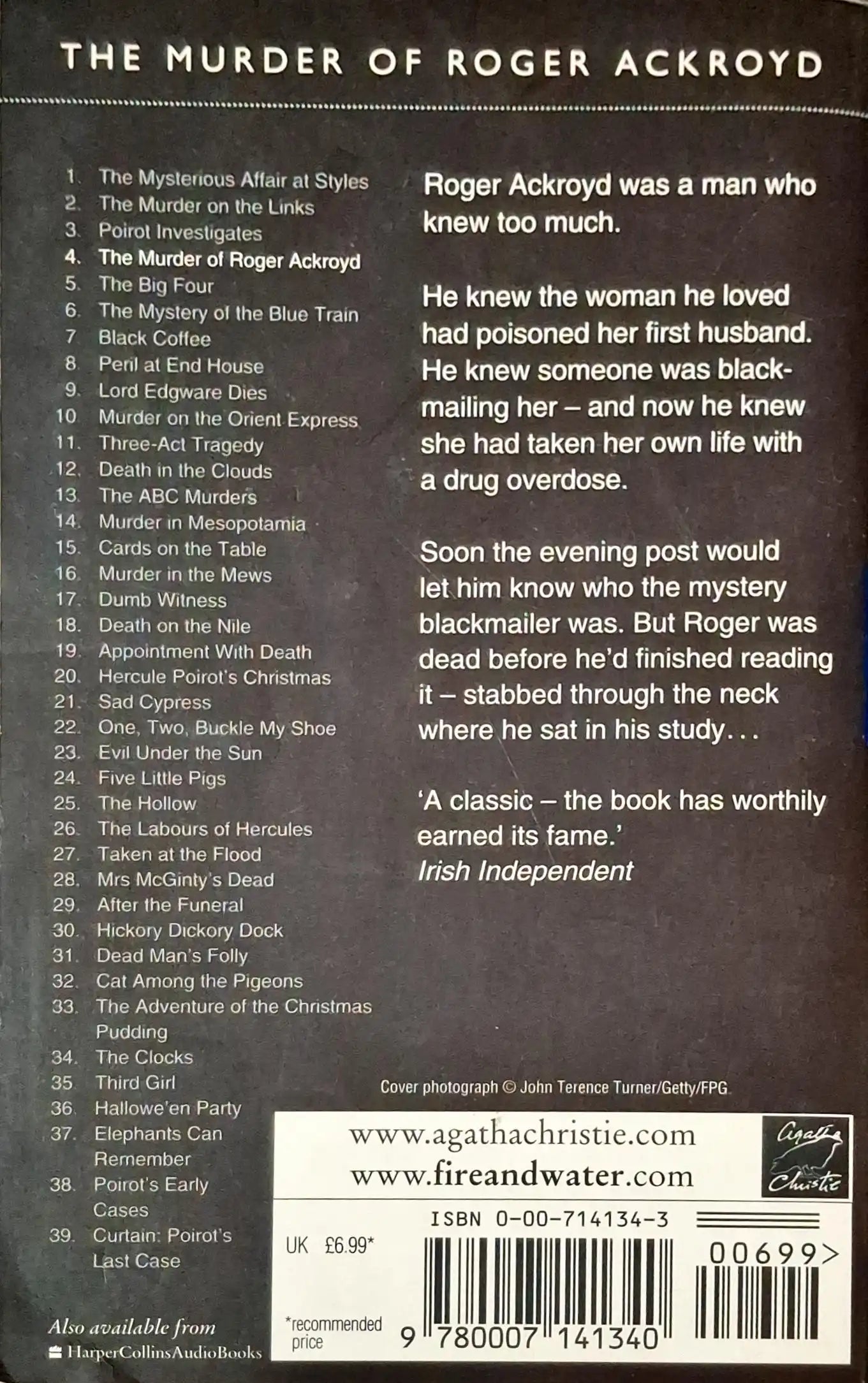 Hercule Poirot #4 : The Murder of Roger Ackroyd (P)