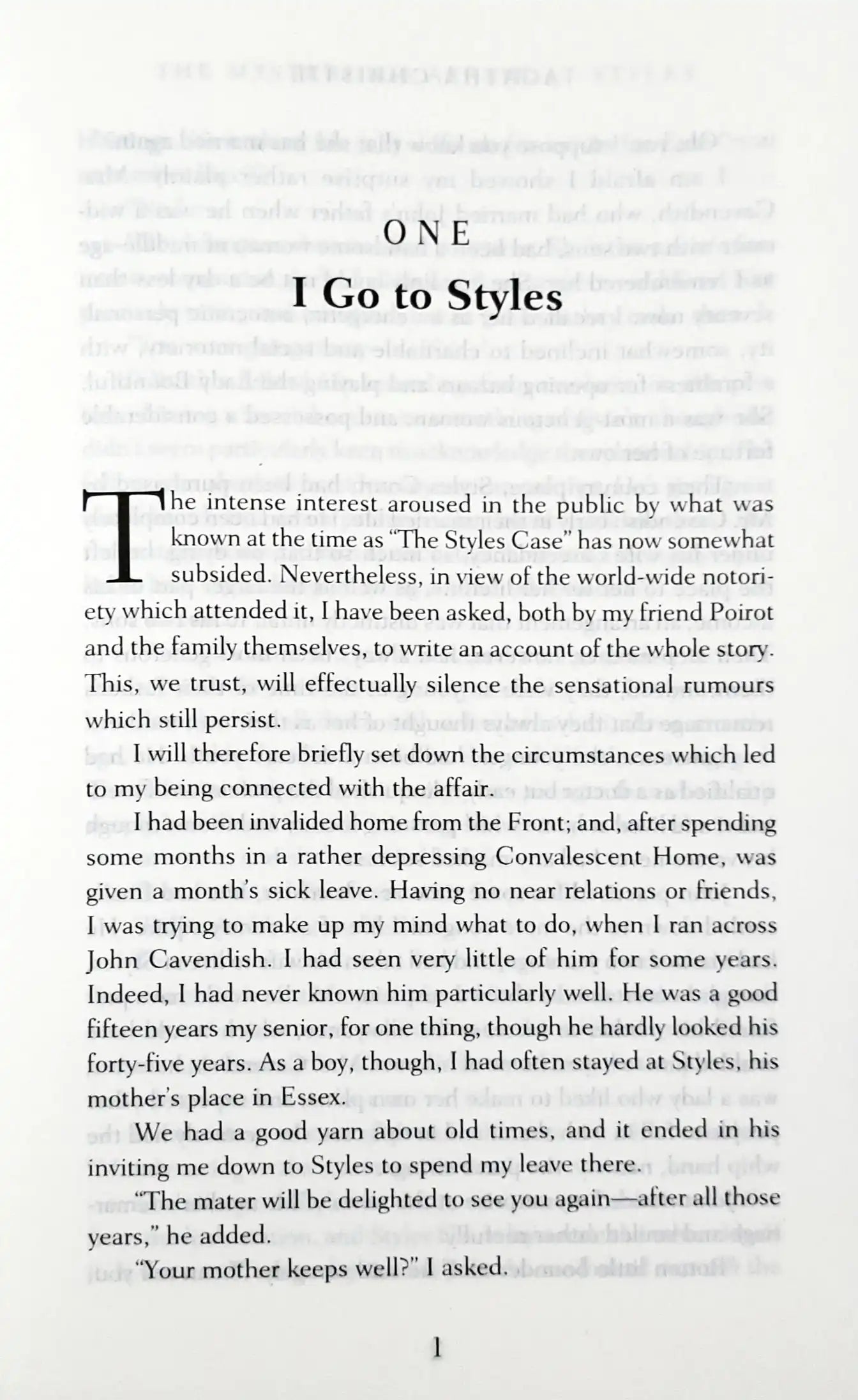 Hercule Poirot #1 : The Mysterious Affair at Styles