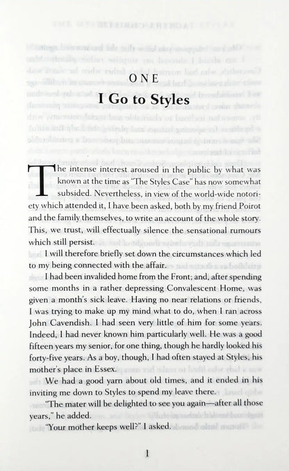 Hercule Poirot #1 : The Mysterious Affair at Styles