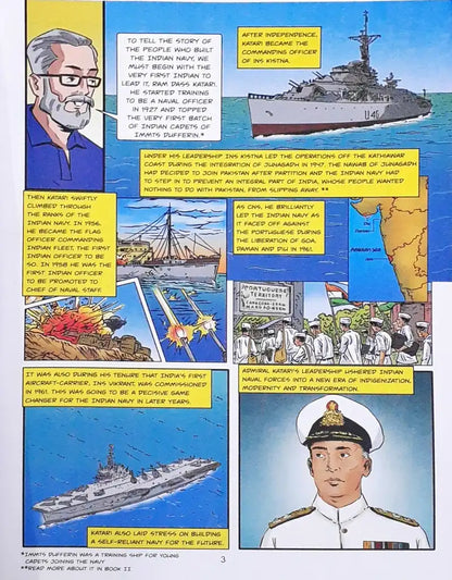 Amar Chitra Katha The Naval Journey of India : Book III Tales of Glory