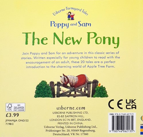 Usborne Farmyard Tales 11 Poppy and Sam The New Pony