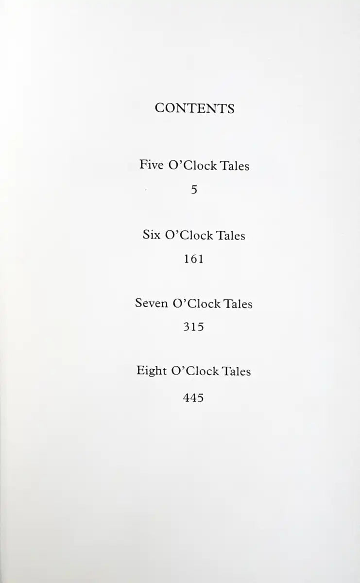 The O'Clock Tales Collection Four Storybooks In One (HC)