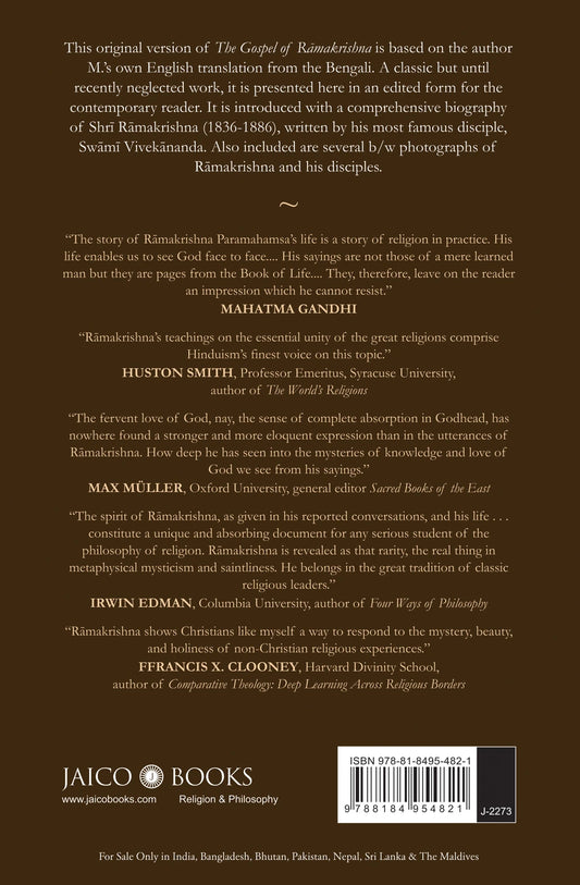 The Original Gospel Of Rāmakrishna