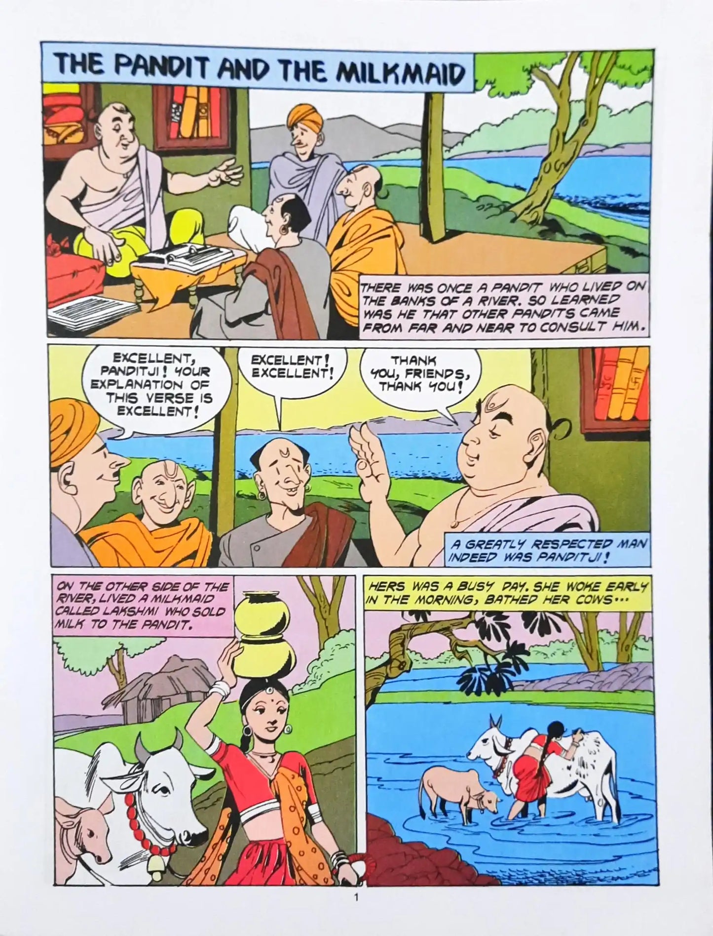 The Pandit and The Milkmaid : Amar Chitra Katha Vol. 646