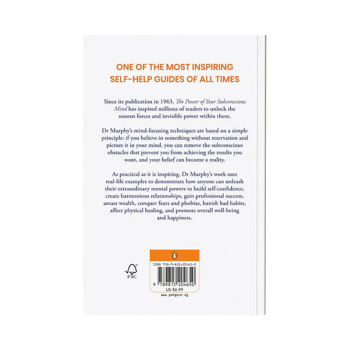The Power of Your Subconscious Mind : Penguin Select Classics