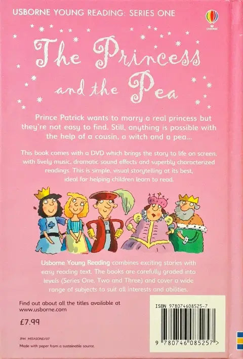 Usborne Young Reading The Princess And The Pea With Story DVD (HC)