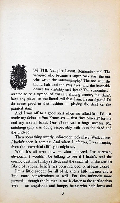 The Vampire Chronicles #3 : The Queen of the Damned