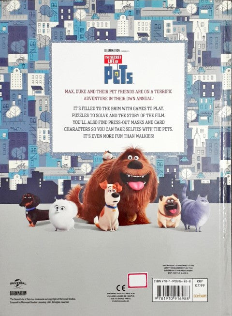 The Secret Life Of Pets Annual 2017 With Card Press Outs