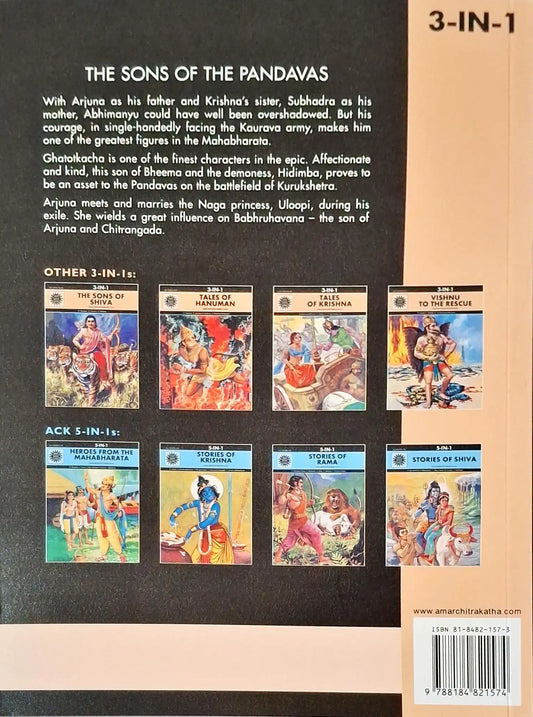 The Sons of the Pandavas 3 in 1 : Amar Chitra Katha Vol. 10027