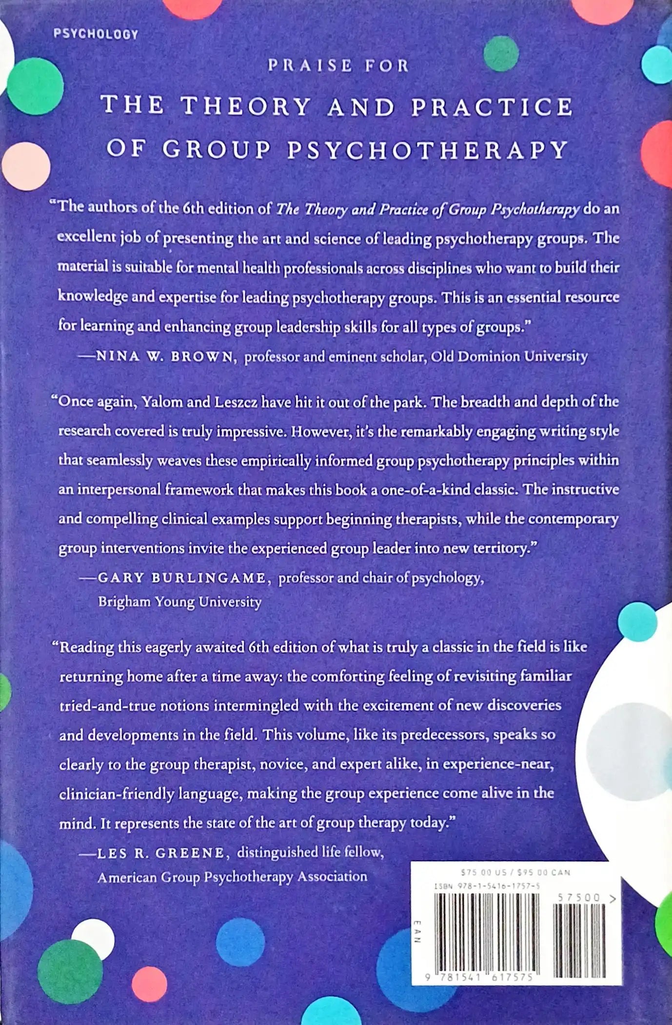 The Theory and Practice of Group Psychotherapy | Hardcover