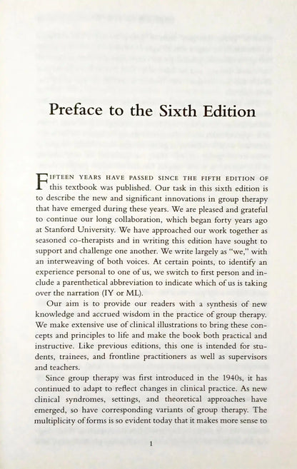 The Theory and Practice of Group Psychotherapy | Hardcover