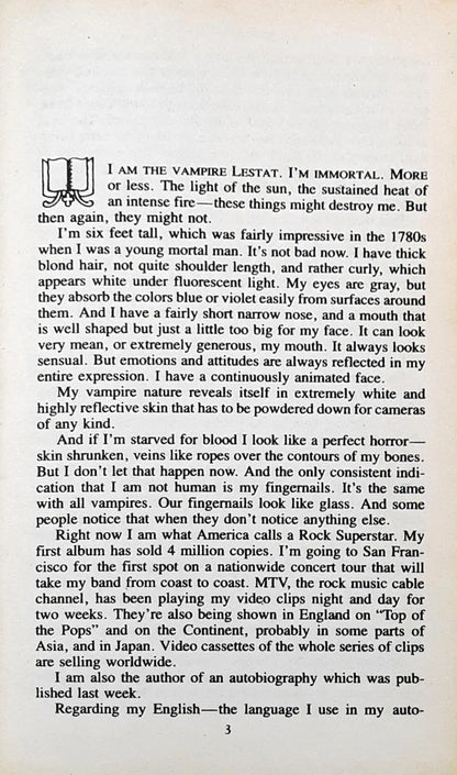 The Vampire Chronicles #2 : The Vampire Lestat (P)