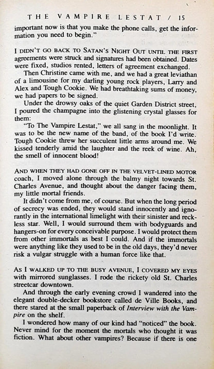 The Vampire Chronicles #2 : The Vampire Lestat (P)