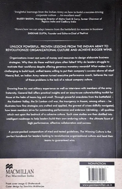 The Winning Culture: Lessons From The Indian Army To Transform Your Business