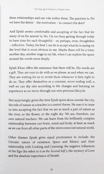 Living in the Moment The Wisdom of Epiah Khan