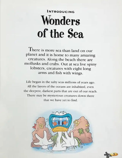 Disney The Wonderful World Of Knowledge Wonders Of The Sea (P)