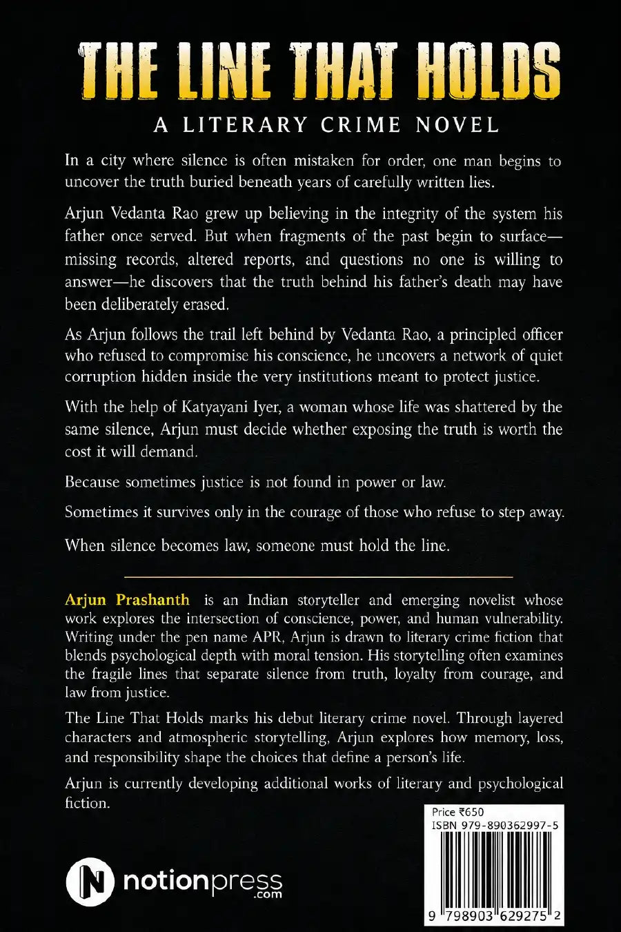 The Line That Holds | Hardcover & Paperback