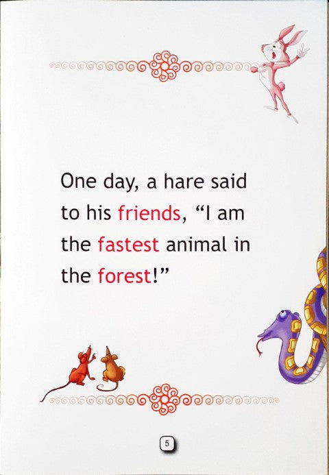 The Hare & The Tortoise - Graded English Readers Level 1