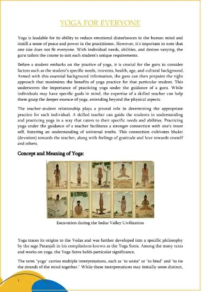 Therapeutic Approach To Yoga