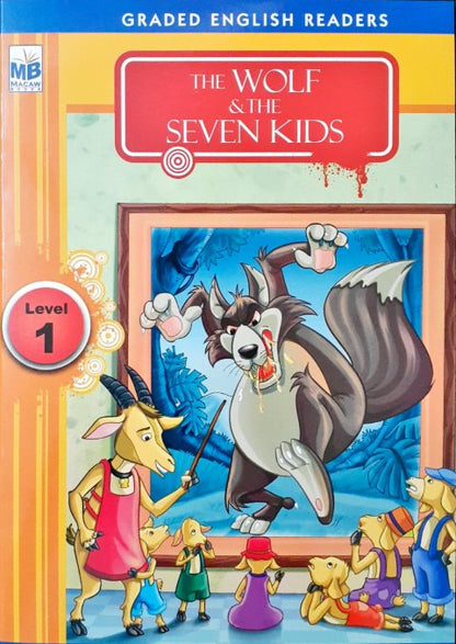 The Wolf & The Seven Kids - Graded English Readers Level 1