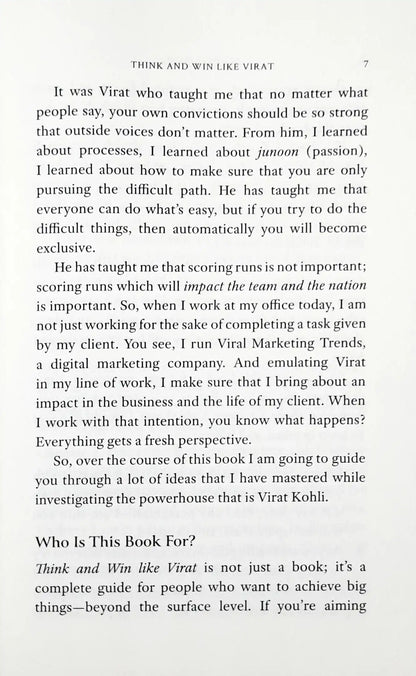 Think and Win Like Virat : 5 Success Secrets