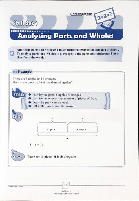 SAP Mathematics Thinking Skills & Heuristics Primary 1