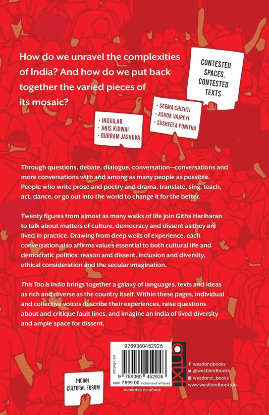 This Too Is India : Conversations On Diversity And Dissent