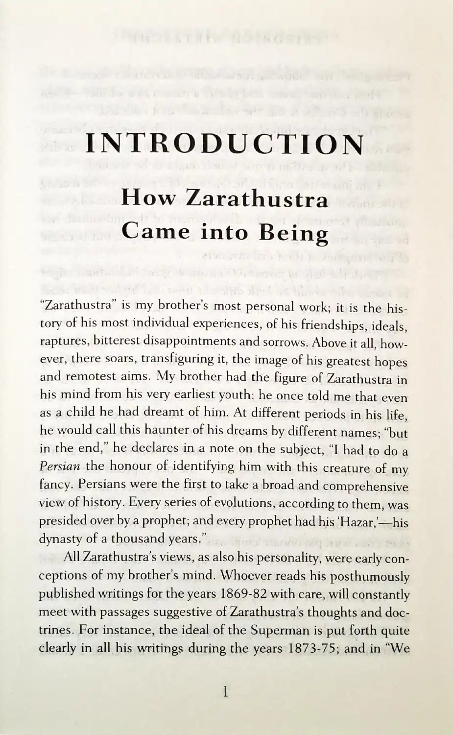 Thus Spoke Zarathustra