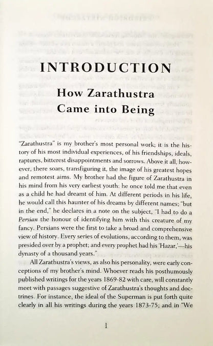 Thus Spoke Zarathustra