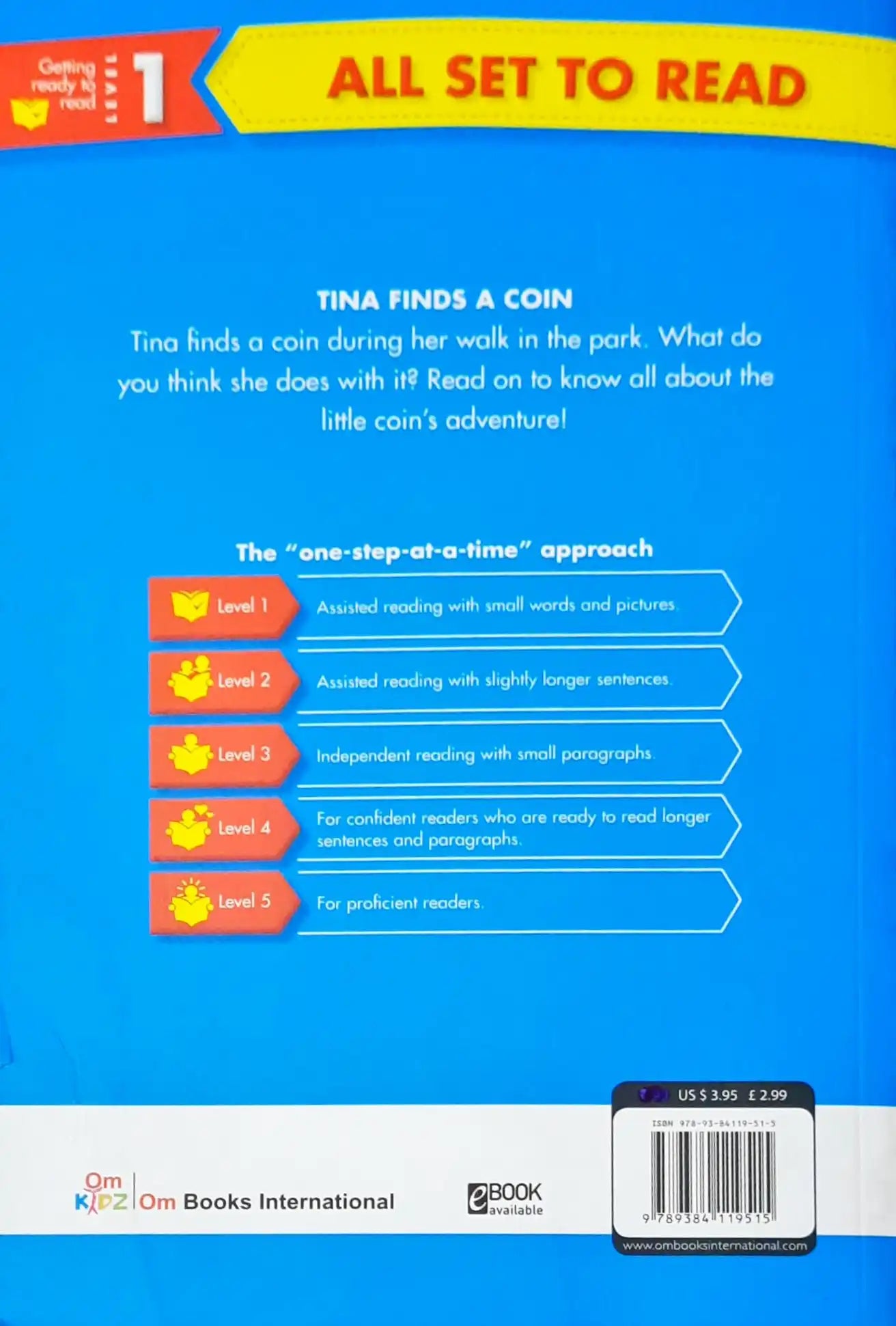 All set to Read Level 1 : A Phonics Reader - Tina Finds a Coin (P)