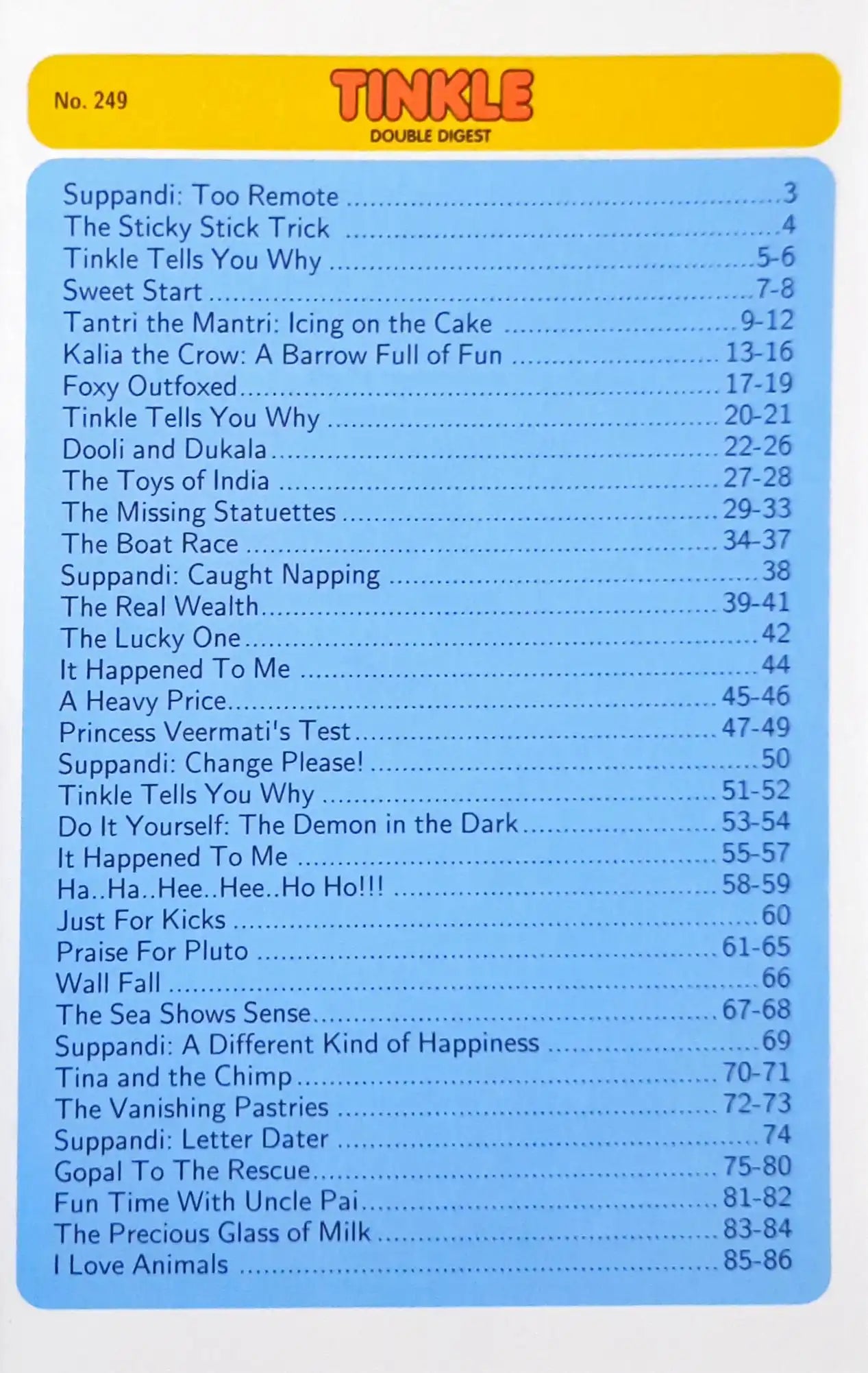 Tinkle Double Digest No. 249 (N)