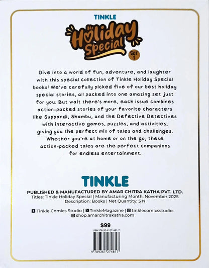 Tinkle Holiday Special Box Set 1 | Set of 5 Books