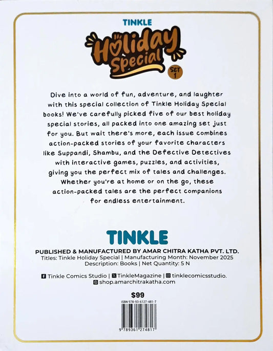 Tinkle Holiday Special Box Set 1 | Set of 5 Books