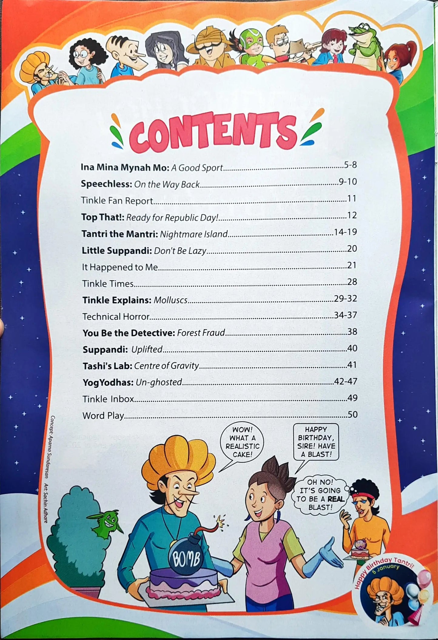 Tinkle Where Learning Meets Fun Monthly Magazine : January 2025 Vol. 45 No. 820