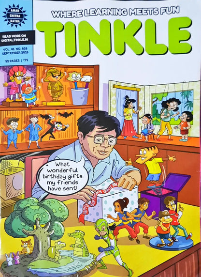 Tinkle Where Learning Meets Fun Monthly Magazine : September 2025 Vol. 45 No. 828