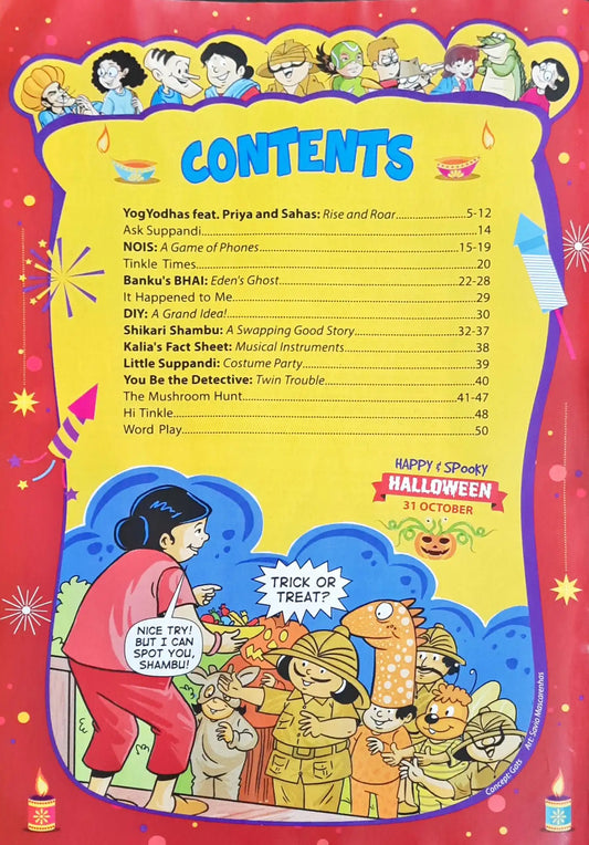 Tinkle Where Learning Meets Fun Monthly Magazine : October 2025 Vol. 45 No. 829