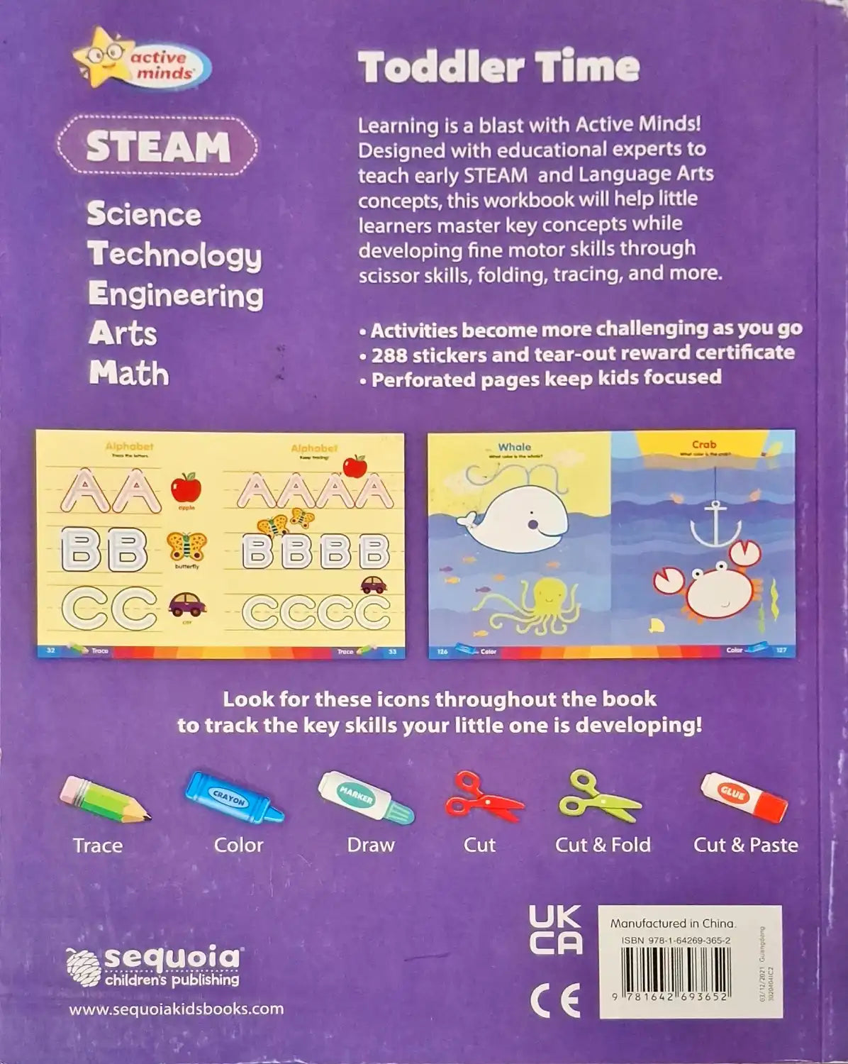 Motor Skills Toddler Time Workbook