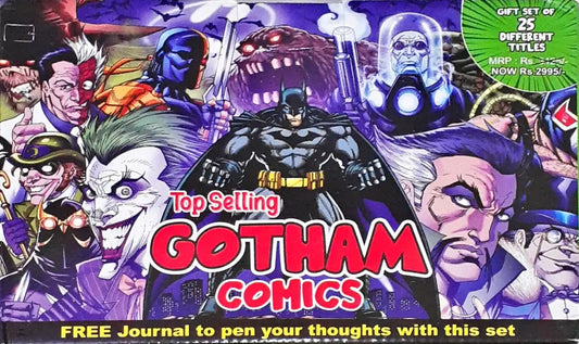 Top Selling Gotham Comics Box Set Of 25 Different Titles With Journal