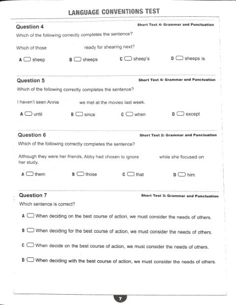 Top Tips: Exam Practice In English