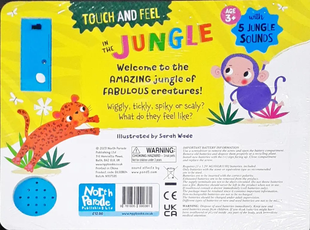 Touch and Feel In The Jungle with 5 Jungle Sounds
