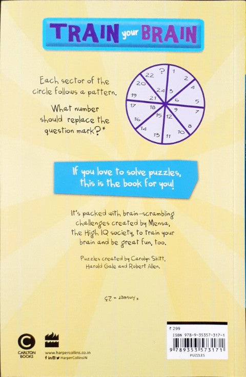 Mensa Kids Train Your Brain Puzzle Book Brain Scrambling Challenges