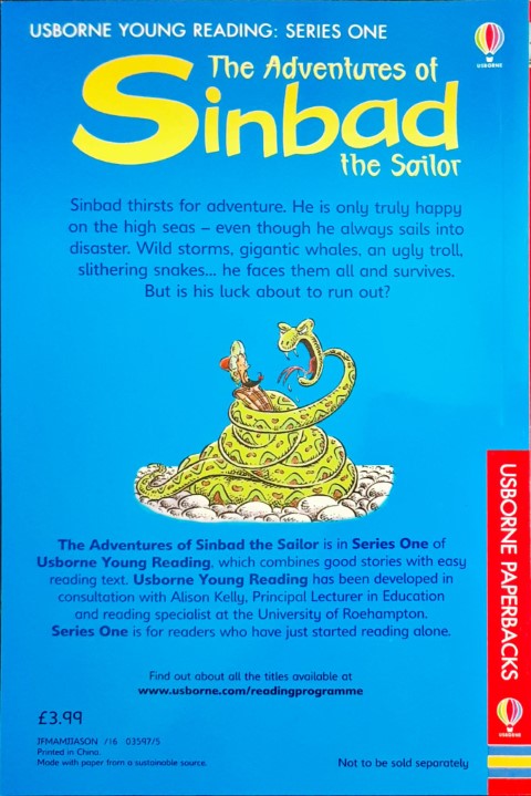 The Adventures Of Sinbad The Sailor - Usborne Young Reading
