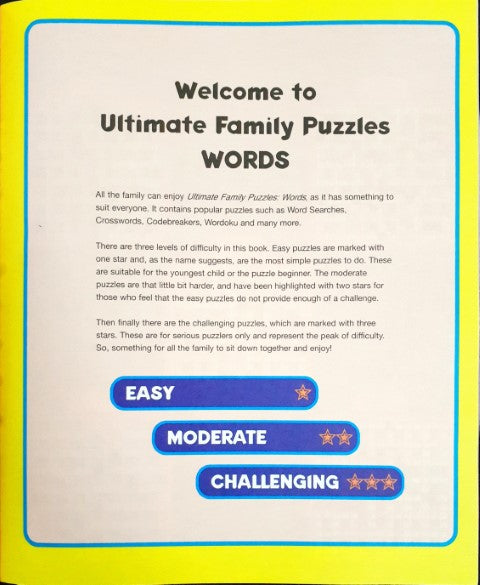 Ultimate Family Puzzles Words