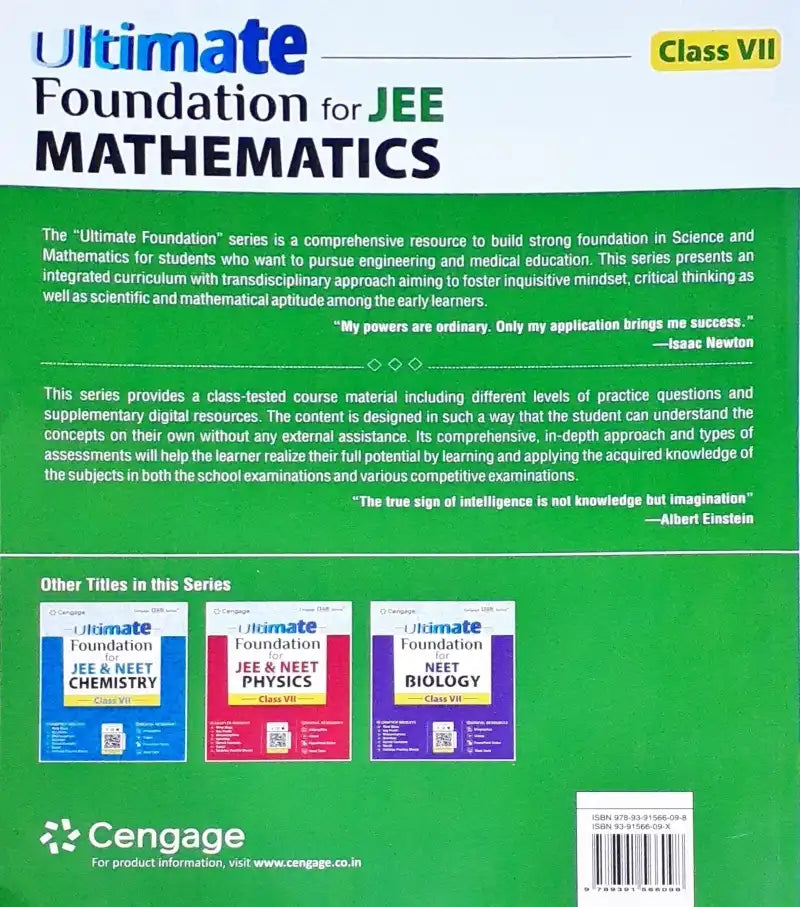 Ultimate Foundation for JEE Mathematics: Class VII